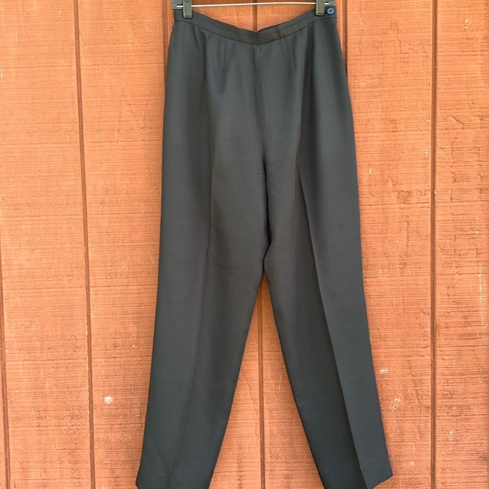 ALLISON W 100% Silk High Waisted Trousers